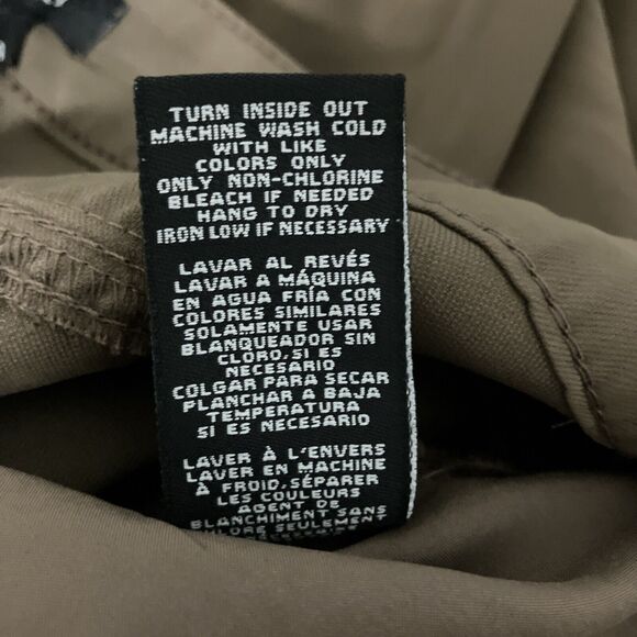 Women's Large 12/14 Brown Flared Leg Pants w Pockets Sz L 12-14 Pockets - Picture 9 of 9